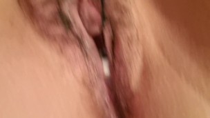 Wet pussy up close