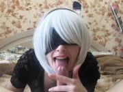 NIER AUTOMATA - 2B Blowjob PORNO COSPLAY