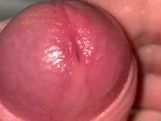 Super close up cumshot