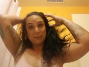 Shaving cream on face. A fun custom I did with real reaction