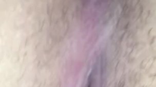 Pushing bullet out my tight pussy