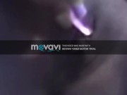 Girl plays with sex toy while her man is away