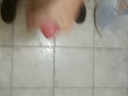 masturbation and cum with pantyhose