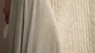This guy wears a Long White Dress