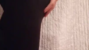 Wearing a Yoga Running Pants by