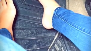 Pedal pumping with sneakers and barefoot. FULL VERSION ON MY PAGE