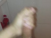 Nutting in the shower