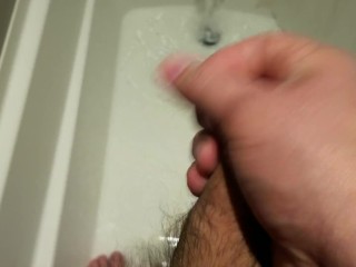 Jerking off in a new shower….same result… cumshot