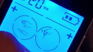 First day with Electro stimulation, unstoppable cumshot