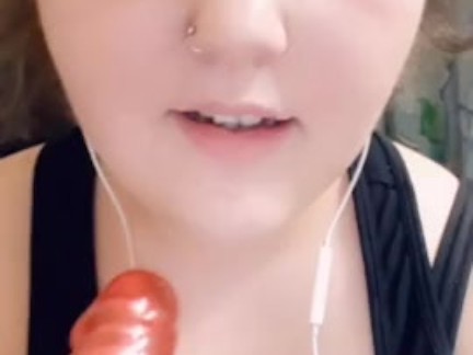 Deepthroating my toy