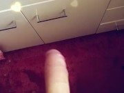 Pulling my cock on Snapchat to wife's friends while wife is in the shower