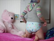 Forsite under the sea diaper review part 2~ see me wear and wet them! 5/16