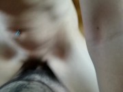 She rides me til I cum in her pussy 8/16