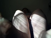 Bbw rubs feet
