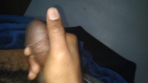 Jacking off that big dick for you