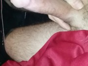 Slow stroking. Making love to my dick after sex chat with Angel. Hot cum!