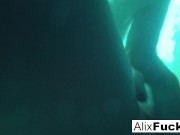 Underwater lesbian fun with Alix and Jenna