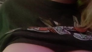 Me playing with my tits
