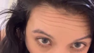POV blow job with dildo