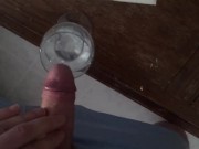 Guy Moans & Drinks Cum! Multiple Orgasms, Vocal Male!