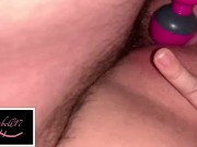 Getting fucked while using a vibrator on clit moaning to orgasm 14/16