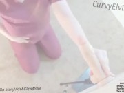 Seductive nurse blowjob scrubs medical fetish deep throat cocksucking 12/16