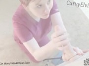 Seductive nurse blowjob scrubs medical fetish deep throat cocksucking 7/16