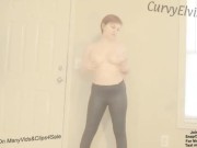 Tight shiny leather pants ass tease pawg leggings booty shaking 7/16