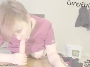 scrubs blowjob- pov nurse deep throat cock worship 12/16