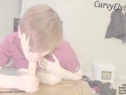 scrubs blowjob- pov nurse deep throat cock worship 16/16