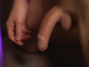 Jerking off my uncut cock and cum on the shirt; my first video 11/16