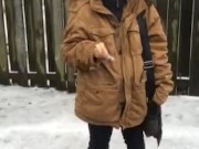 Miss Dee Nicotine Smoking in the Rain