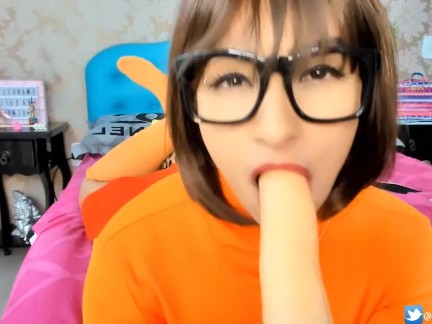 COSPLAY BABE VELMA SCOOBY DOO JOI, JERK OFF INSTRUCTION PUNHETA GUIADA BBC