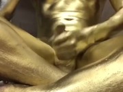 Gold Oscar Cumshot