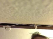 Teen riding face till orgasm