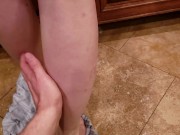 Hot blowjob in the kitchen with huge cumshot 2/16