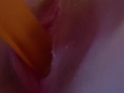 Me fucking myself and licking the toy after