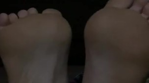 Beautiful white girl feet