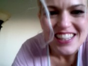 Hotwife Blonde blowjob fun 4/16