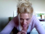 Hotwife Blonde blowjob fun 8/16