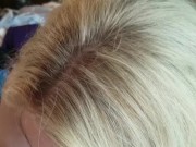 Hotwife blonde blowjob with facial and cum on tits 9/16