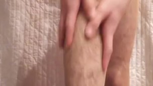Young Twink First time wearing my stepmother TIGHTS