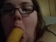 me sucking a corndog 
