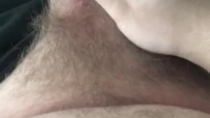 Teen talks dirty and blows a massive load