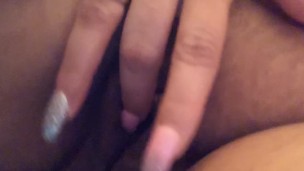 Latina Milf playing with wet pussy