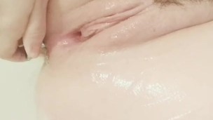 Bathroom pussy close up