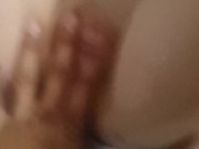 Sexy teen GF gives me a hardcore blowjob
