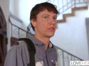 LoveHerFeet - Sexy Blonde Teen With Perfect Ass Rides a Large Cock 1/16