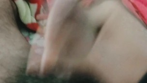 Masturbating My Cock coz She Wanted to finger Herself in Morning