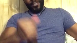 Stroking My Black Cock & Using My Fleshlight After Edging